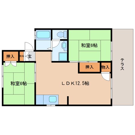 菖蒲池駅 徒歩9分 1階の物件間取画像